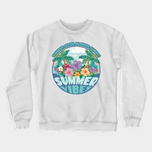 Tropical Wanderlust - Wander Often Wonder Always Crewneck Sweatshirt